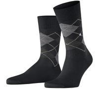 Burlington Manchester Mercerised Cotton Sock Schwarz Gr 46/50 Herren