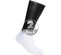 Burlington Herren Sneakersocken Everyday Sneaker Multipack M Sn Baumwolle kurz einfarbig 2 Paar, Weiß White 2000, 40-46