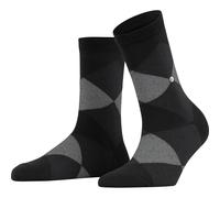 Burlington Damen Socken Bonnie W Sso Baumwolle gemustert 1 Paar, Schwarz Black 3000, 36-41