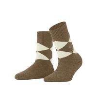 Burlington Socken Cosy Argyle W So Wolle gemustert 1 Paar, Braun Almond 5078, 36-41