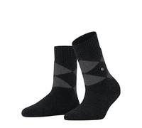 Burlington Women Cosy Argyle House socks Schwarz Gr 36/41 Damen