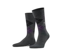 Burlington Socken dunkelgrau, Gemustert