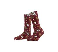 BURLINGTON Socken FANCY CHRISTMAS 36-41 wine dunkelrot