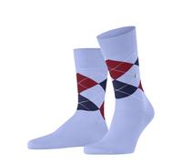 Burlington Socken Hellblau mit Argyle-Muster
