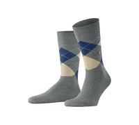 Burlington Socken hellgrau, Gemustert