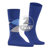 Burlington Herren Socken Everyday Mix Multipack M So Baumwolle gemustert 2 Paar, Blau Night Blue 6048, 40-46