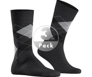 Burlington Socken Herren Baumwolle grau gemustert, 40-46