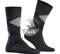 Burlington Socken Herren Baumwolle grau gemustert, 46-50