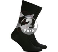 Burlington Tagessocke Everyday schwarz Herren - 2 Paar, Größe 40-46