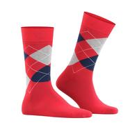 Burlington Socken Rot mit Argyle-Muster