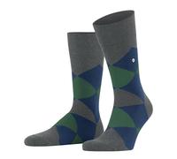 Burlington Socken mit Allover-Muster Modell 'Clyde' in Anthrazit Melange, Größe 40-46