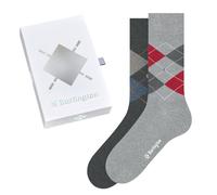 Burlington Socken Herren Baumwolle grau gemustert, 40-46