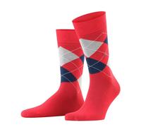 Burlington Tagessocke Crew King SO (Argyle-Muster) #23 rot Herren - 1 Paar, Größe 40-46