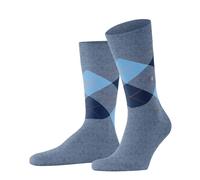 Burlington Tagessocke Crew King SO (Argyle-Muster) #23 türkis Herren - 1 Paar, Größe 40-46