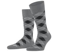 Burlington Tagessocke Danny (Baumwolle, Argyle-Muster) grau/schwarz Herren - 1 Paar, Größe 40-46
