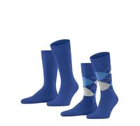 Burlington Herren Socken Everyday Mix Multipack M So Baumwolle gemustert 2 Paar, Blau Night Blue 6048, 40-46
