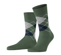 Burlington Herren Socken Manchester M So Baumwolle gemustert 1 Paar, Grün Mountain Green 7982, 40-46