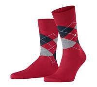 Burlington Tagessocke Manchester (Argyle-Muster) rot Herren - 1 Paar, Größe 40-46