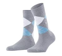 Burlington Tagessocke Queen (Argyle-Muster) hellgrau/blau Damen - 1 Paar, Größe 41-45