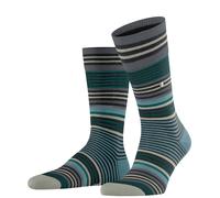 Burlington Tagessocke Stripe petrolblau/bunt Herren - 1 Paar, Größe 46-50