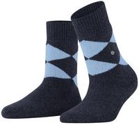 Burlington Women Cosy Argyle House socks Blau Gr 36/41 Damen