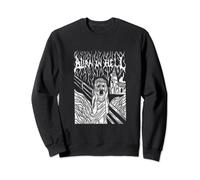 Burn In Hell Goth The Scream Burning Church Jesus Satan Sweatshirt