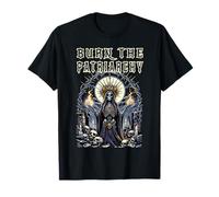 Burn The Patriarchy Lustige feministische Protest-Hexen-Ästhetik T-Shirt