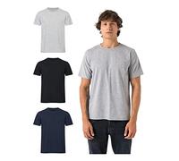 Burnell & Son Tshirt Herren 3er Pack aus 100% Baumwolle Regular Fit Basic Männer T-Shirt Set (S-5XL) Mix2 3XL