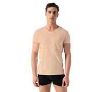 Burnell & Son Unterhemd Herren V-Ausschnitt 3er Pack - T-Shirt Extra Lang mit Kurzarm Slim Fit Beige XL