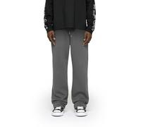 Burocs Basic Wide Sweatpants - Grey - Wide Fit - Herren Jogginghose - B Stickerei - Elastik-Bund - Eingriffstaschen, Farbe:Grey, Hosengröße:XXL