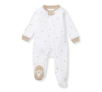 Burt's Bees Baby Baby-Jungen Sleep and Play Pjs, 100% Organic Cotton One-Piece Zip Front Romper Jumpsuit Pajamas Kleinkindschläfer, Goldene Biene, Neugeboren