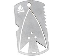 Bushcraft Essentials Survival Dog Tag Anhänger Schlüsselanhänger silber Größe One Size