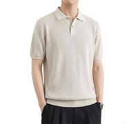 Business Casual Herren Shirt Kurzarm Regular Fit Stretch | V-Ausschnitt Design, elastischer Stoff, atmungsaktiv, ideal für Büro und für freizeit, Regular Fit