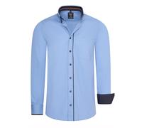 Business-Hemd im Lässigen Design Stretch-Effekt L