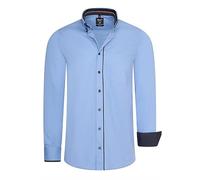 Business-Hemd im Lässigen Design Stretch-Effekt M