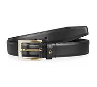 Aigner Gürtel Glattleder Herren Schwarz 100 cm (34 INCH)