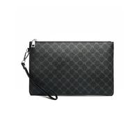 Business Herren Tages-Clutch-Tasche PU-Leder Männliche Geld-Handtasche Casual Herren Kartenhalter Etui Beutel Tasche, Schwarz , 28cm x 18cm x 2cm