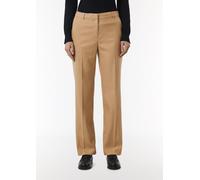 comma Stoffhose mit Bügelfalten in Cognac, Größe 34