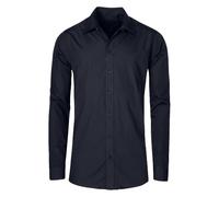 E6310 Promodoro Herren Poplin Hemd Langarm Navy 3XL