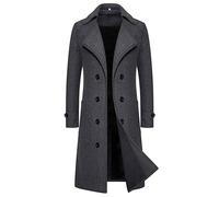 Business Mantel Kurz Warm Herren Parka Stehkragen Winter Winterjacke Langmantel Schwarze Herren Slim Kurzmantel Herren Winter Kurzmantel Elegant Slim Fit Winterjacken Herren Herren Wintermantel Wolle