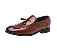 Business Schuhe Herren Anzugschuhe Oxford Derby Schuhe Brogues Lederschuhe Hochzeitsschuhe Schnürhalbschuhe Klassischer Business Schnürschuh Blau Gold Grau Rot Schwarz Braun Khaki 37-48