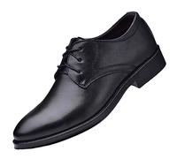 Business Schuhe Herren, Herren Anzugschuhe Oxford Derby Schuhe Brogues Lederschuhe Hochzeitsschuhe Schnürhalbschuhe Klassischer Business Schnürschuh Blau Gold Grau Rot Schwarz Braun Khaki 37-48