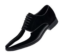 Business Schuhe Herren, Herren Anzugschuhe Oxford Derby Schuhe Brogues Lederschuhe Hochzeitsschuhe Schnürhalbschuhe Klassischer Business Schnürschuh Blau Gold Grau Rot Schwarz Braun Khaki 37-48