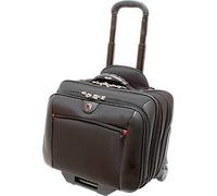Business-Trolley Potomac, mit Tragegriff und Rollen, 3 Fächer, Polyester, schwarz
