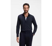 BOSS Slim Fit Businesshemd aus Baumwoll-Mix Modell 'P-HANK-S' in Marine, Größe 41