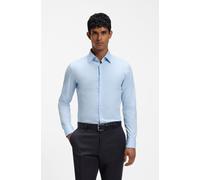 Hugo Boss Hemd H-Hank Kent – Slim Fit, Langarm – Hellblau – Größe 43