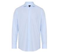 Businesshemd BOSS, Herren, Gr. 40, N-Gr, light, pastel blau450, Web, Obermaterial: 100% Baumwolle, unifarben, regular fit normal, Rundhals, 2-Knopf-Manschette mit Schlitz, Hemden, Kentkragen, Regular