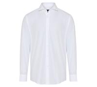 Businesshemd BOSS, Herren, Gr. 41, N-Gr, weiß100, Web, Obermaterial: 100% Baumwolle, unifarben, regular fit normal, Rundhals, 2-Knopf-Manschette mit Schlitz, Hemden, Kentkragen, Regular Fit, Baumwollm