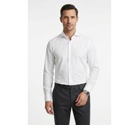 Businesshemd BOSS, Herren, Gr. 44, N-Gr, weiß100, Web, Obermaterial: 100% Baumwolle, unifarben, regular fit normal, Rundhals, 2-Knopf-Manschette mit Schlitz, Hemden, Kentkragen, Regular Fit, Baumwollm