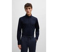 Businesshemd BOSS "JOE", Damen, Gr. 45, N-Gr, navy410, Hemden Businesshemd, mit Button-Down-Kragen, regular fit (78461042-45)